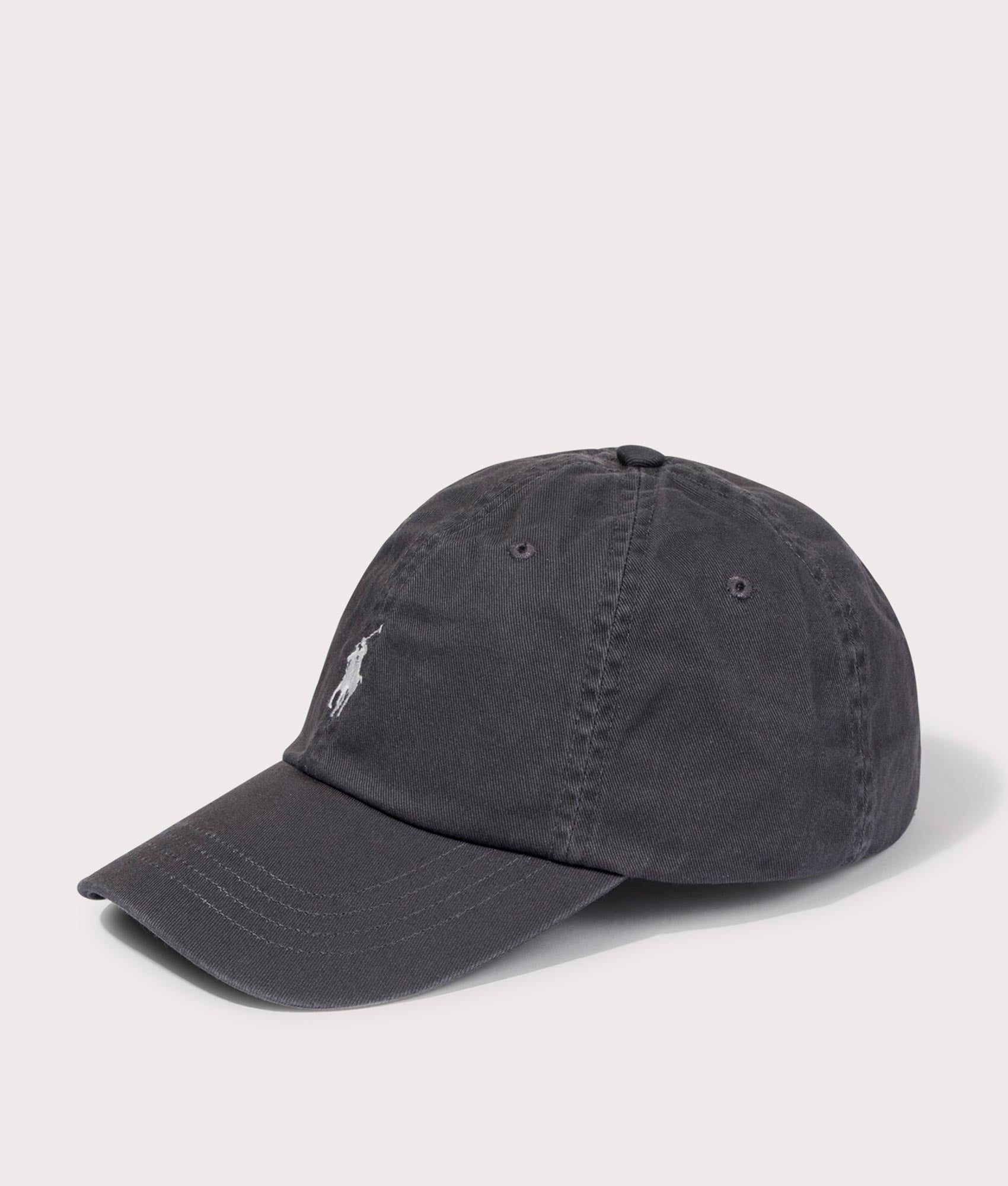 Cotton Chino Ball Cap Pebble Black | Polo Ralph Lauren | EQVVS