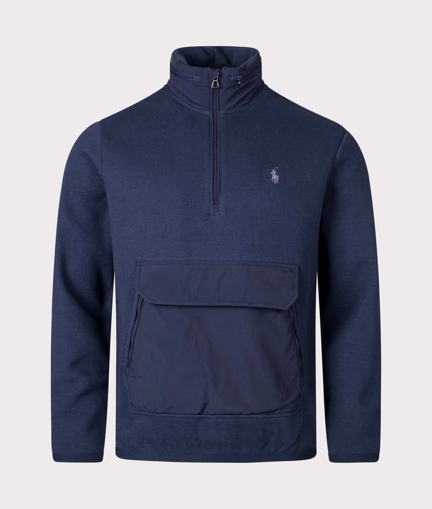 Jersey Quarter Zip Sweatshirt Aviator Navy | Polo Ralph Lauren | EQVVS