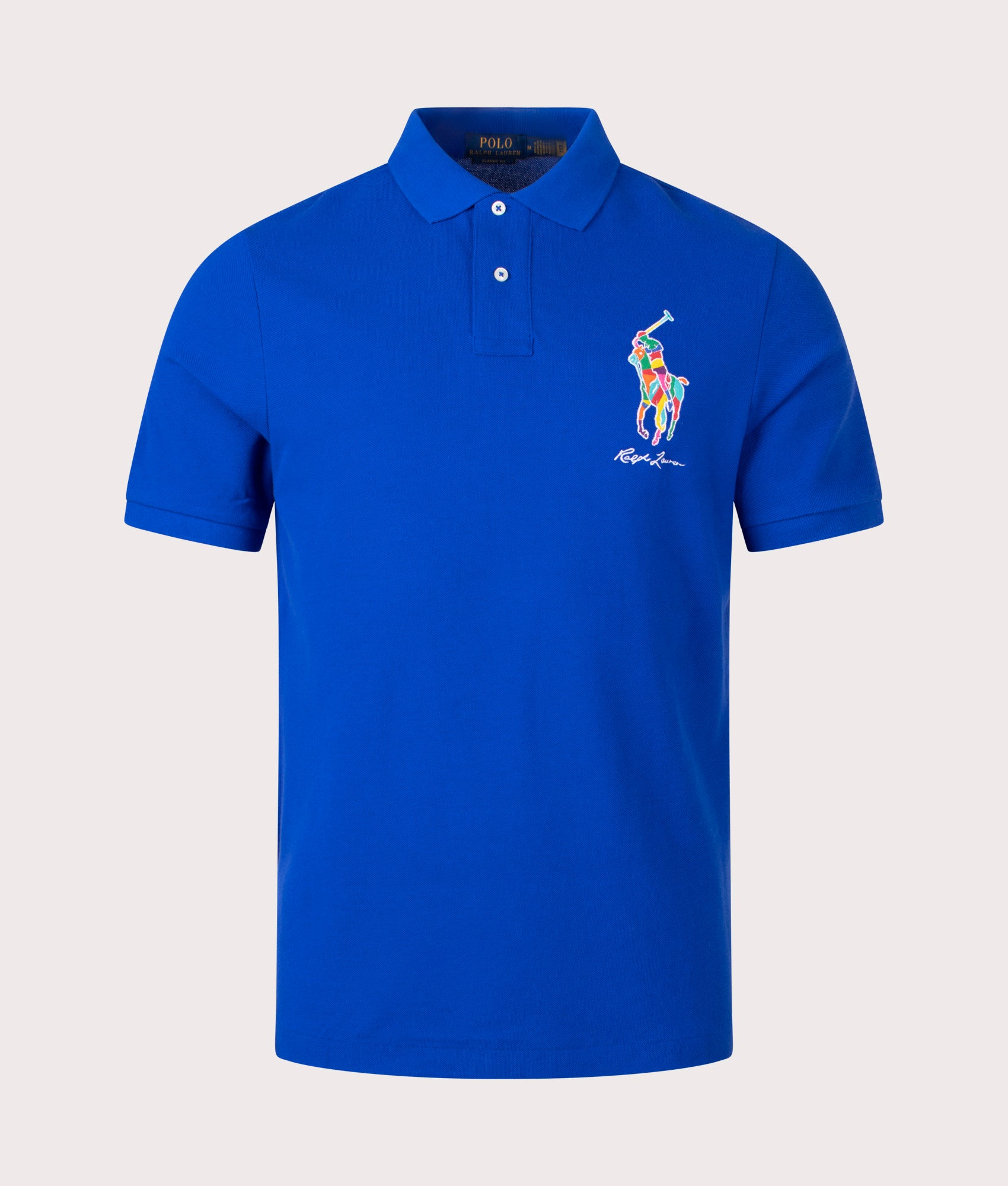 Classic Fit Big Pony Mesh Polo Shirt Blue Polo Ralph Lauren EQVVS