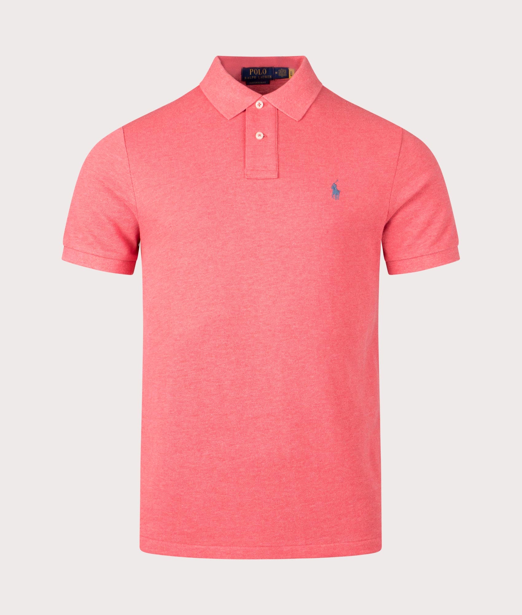 Custom Slim Fit Mesh Polo Shirt Rose Pink Polo Ralph Lauren EQVVS