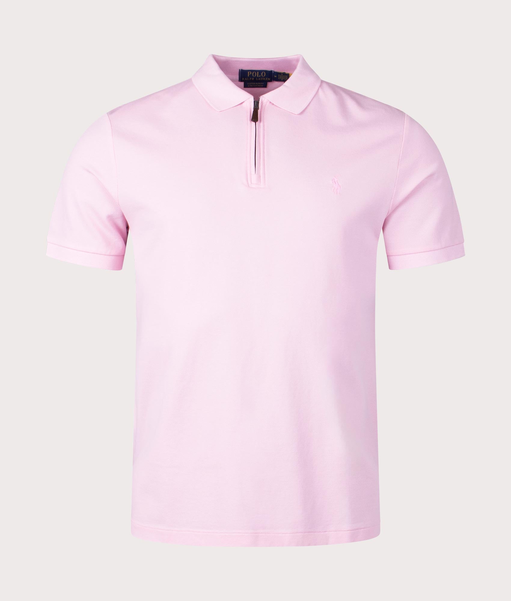 Custom Slim Fit Stretch Mesh Polo Shirt In 018 Garden Pink Polo Ralph Lauren Eqvvs 
