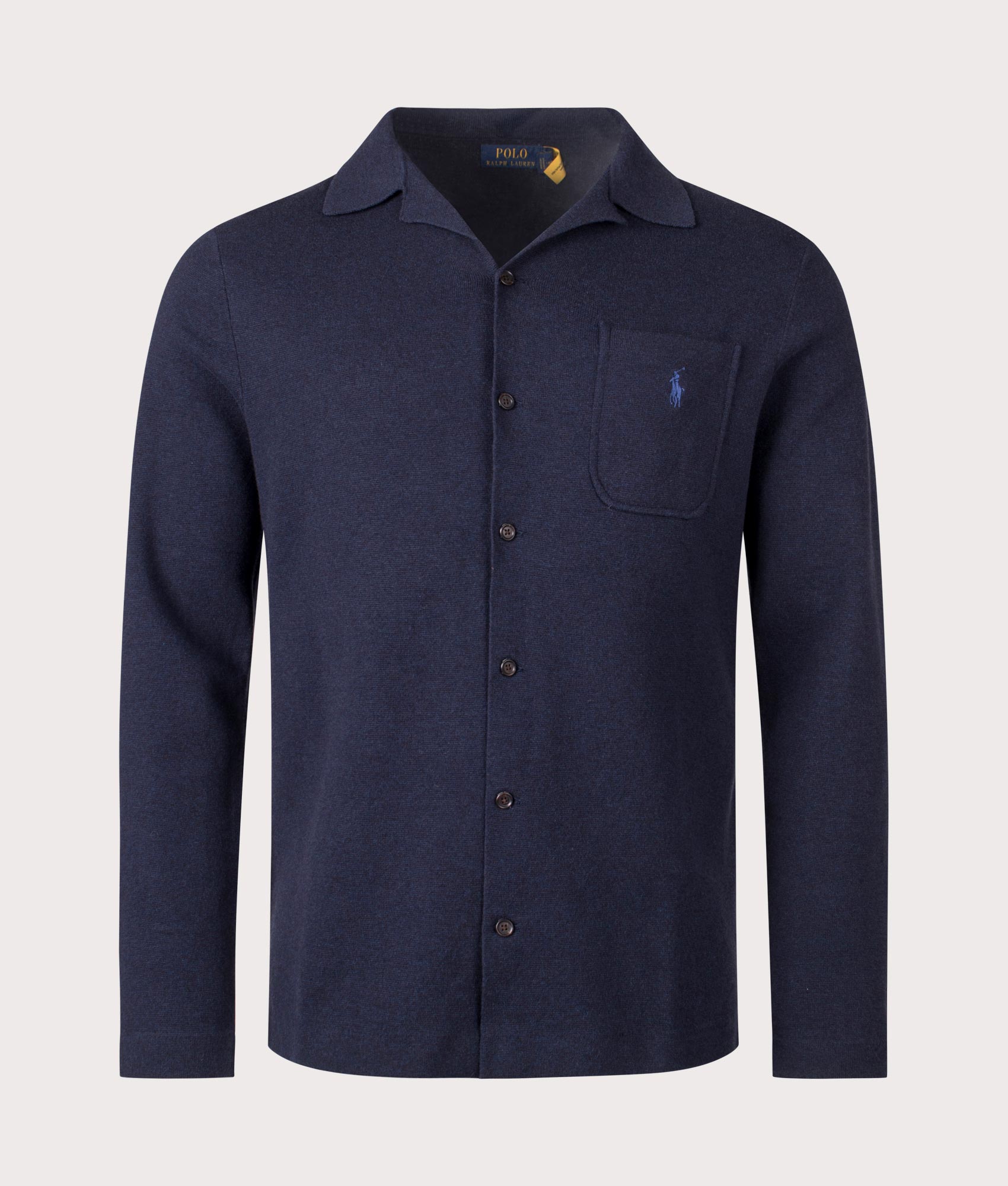 Cotton Mesh Shirt in Navy Heather | Ralph Lauren | EQVVS