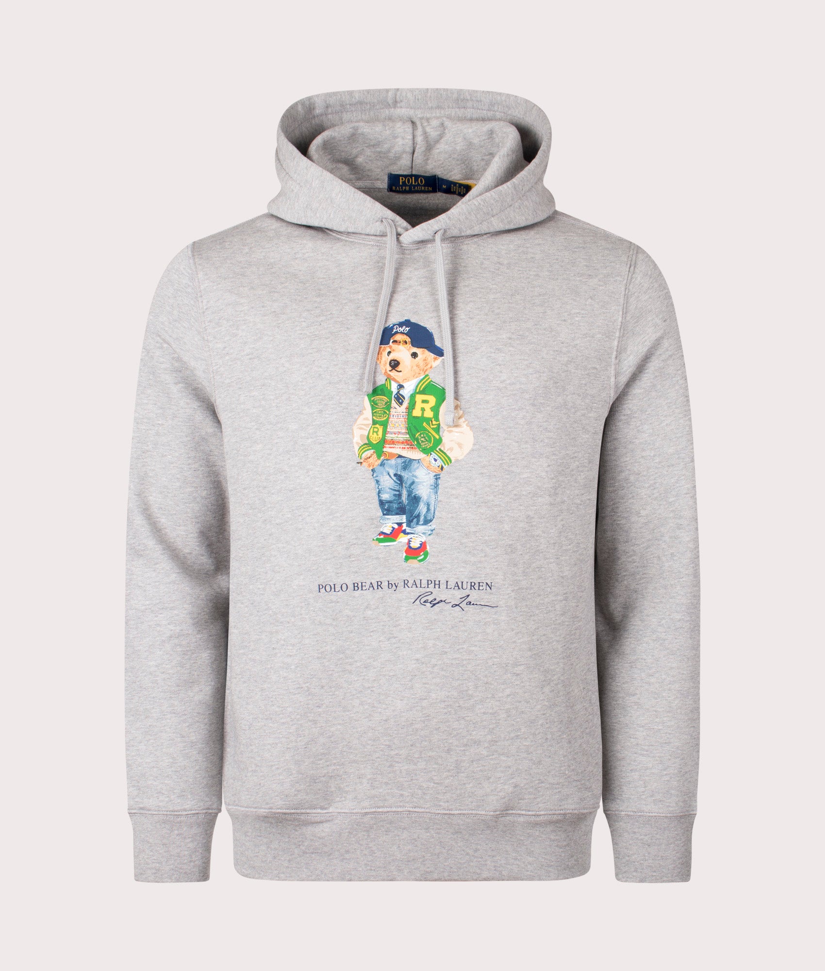 Polo Ralph Lauren Bear Hoodie in Andover Heather EQVVS Menswear