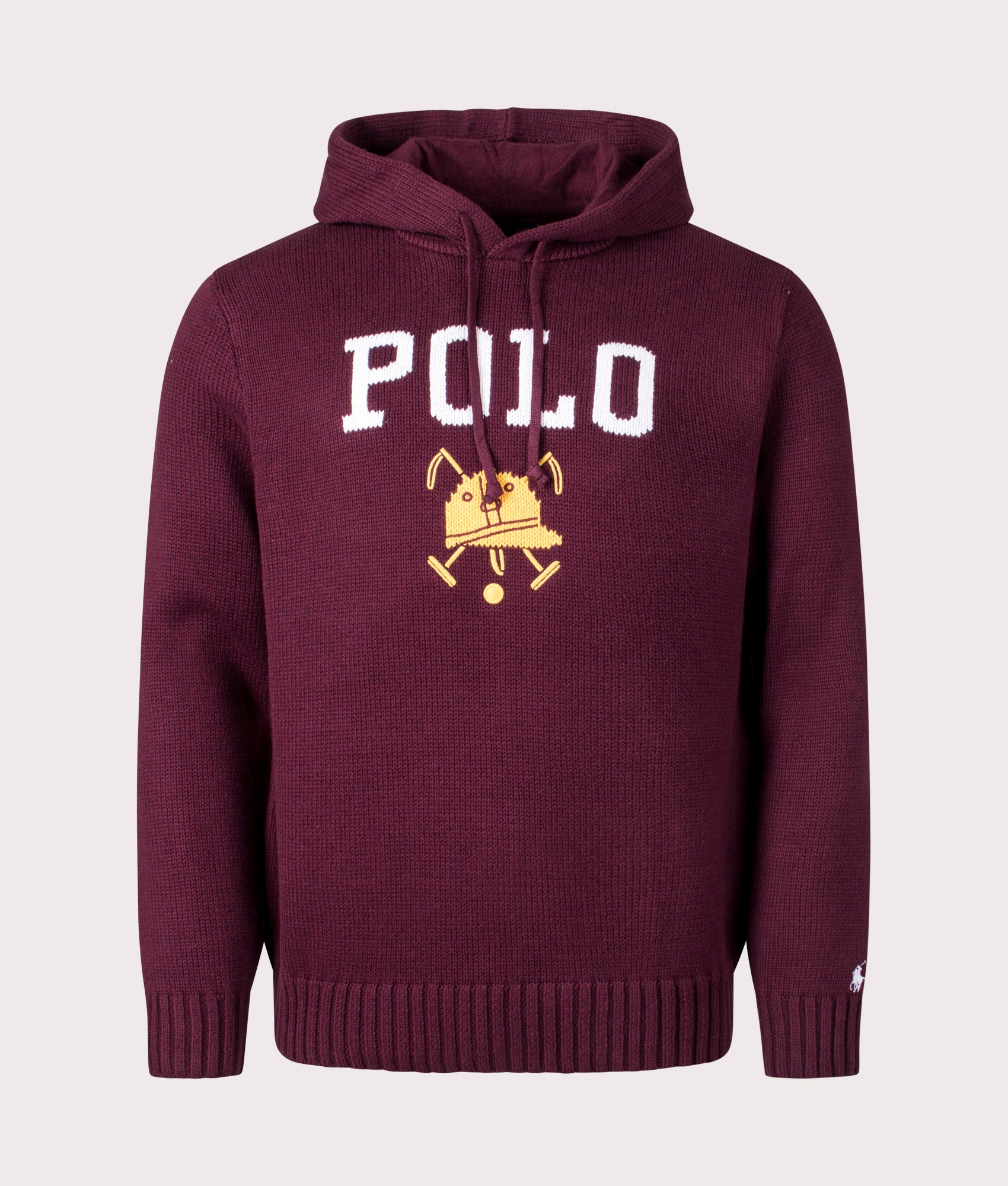 Burgundy polo ralph outlet lauren hoodie