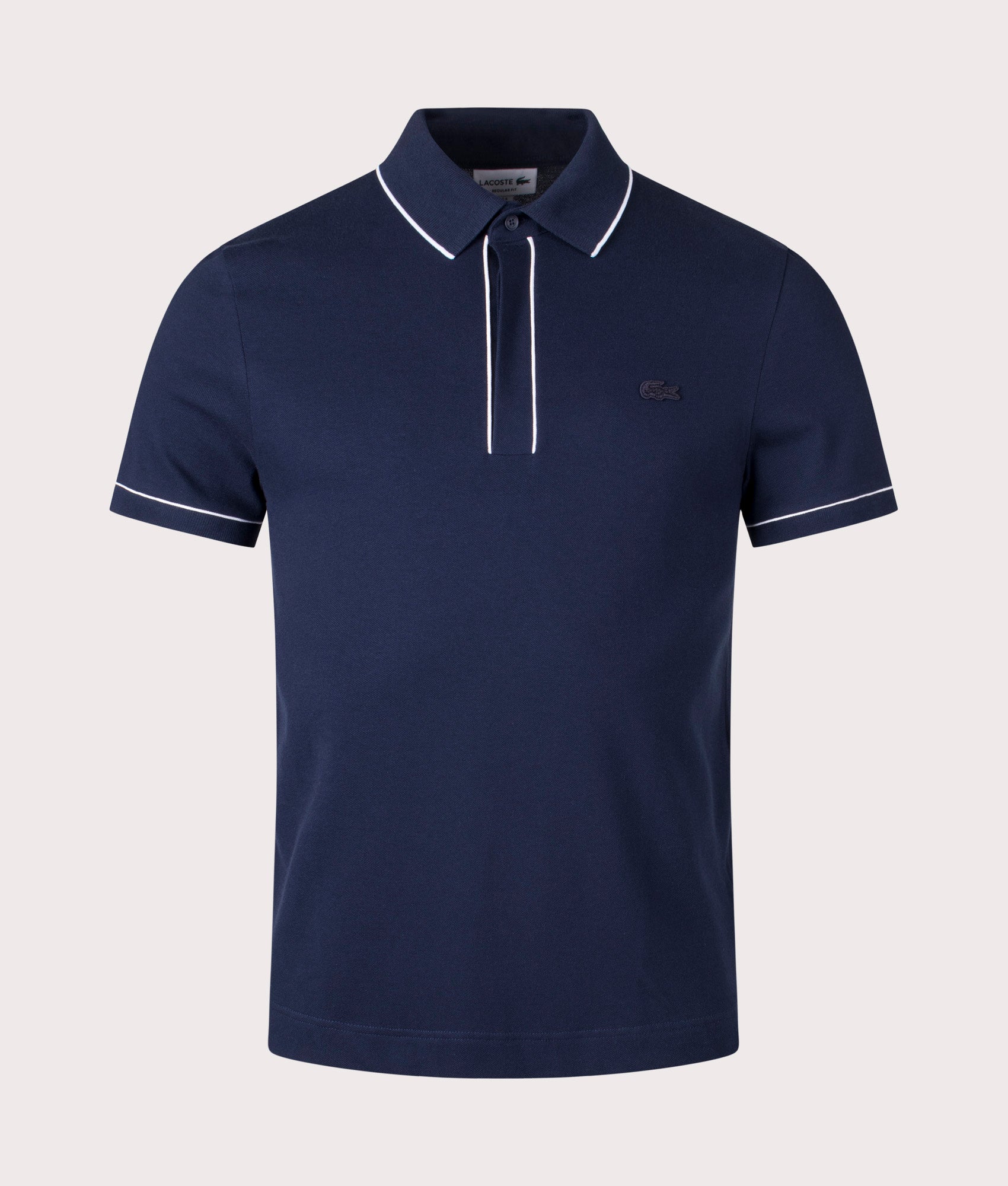 Lacoste ribbed collar polo hotsell