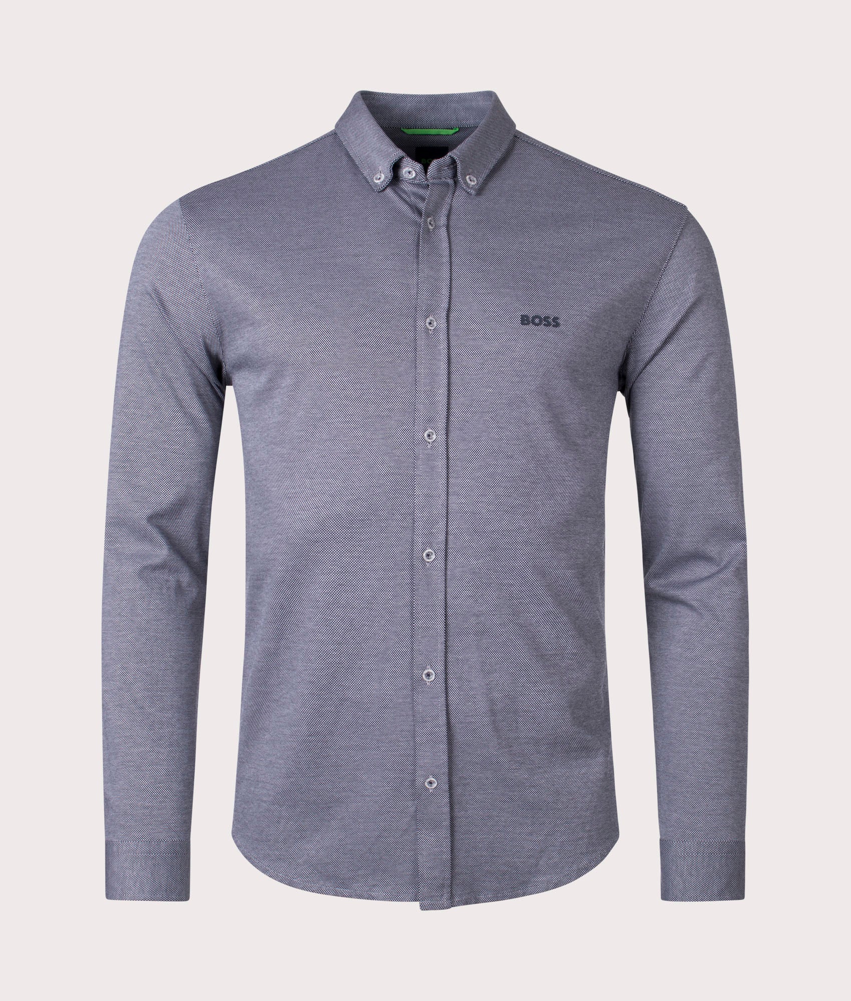 Biado R Shirt Navy | BOSS | EQVVS