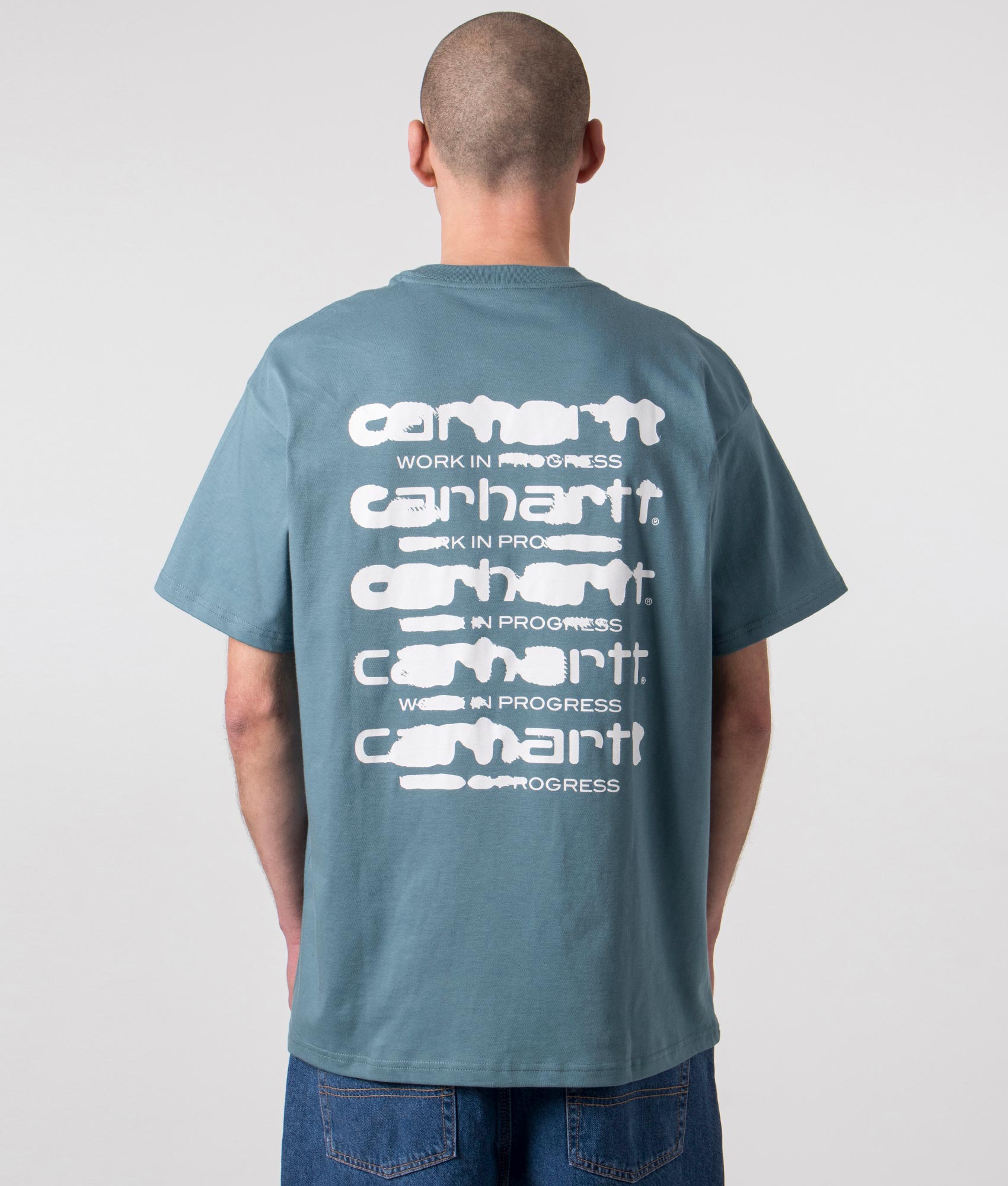 Relaxed Fit Ink Bleed T-Shirt in 20EXX Vancouver Blue/White, Carhartt WIP