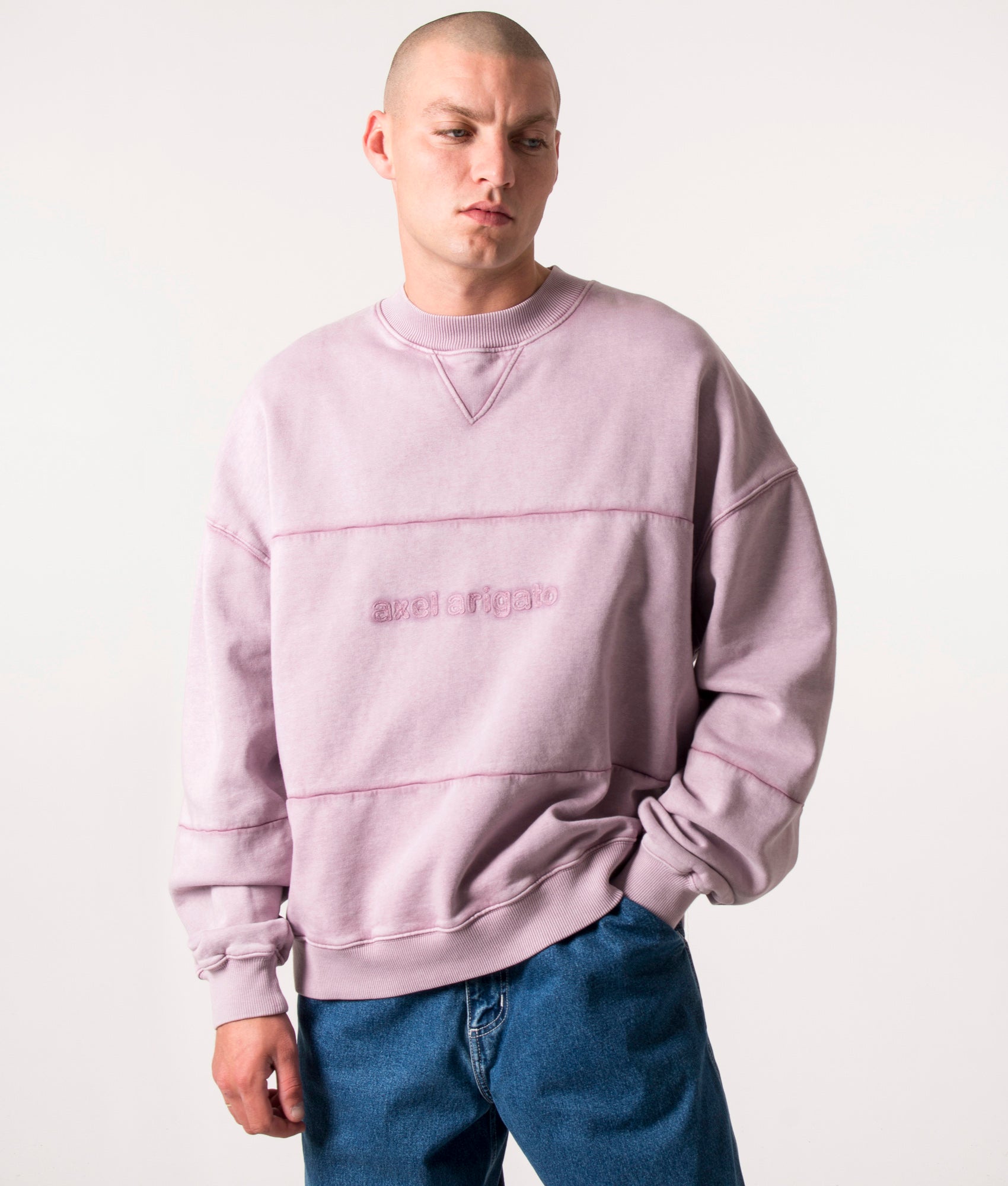 Oversized Unit Sweatshirt Purple Dove Axel Arigato EQVVS