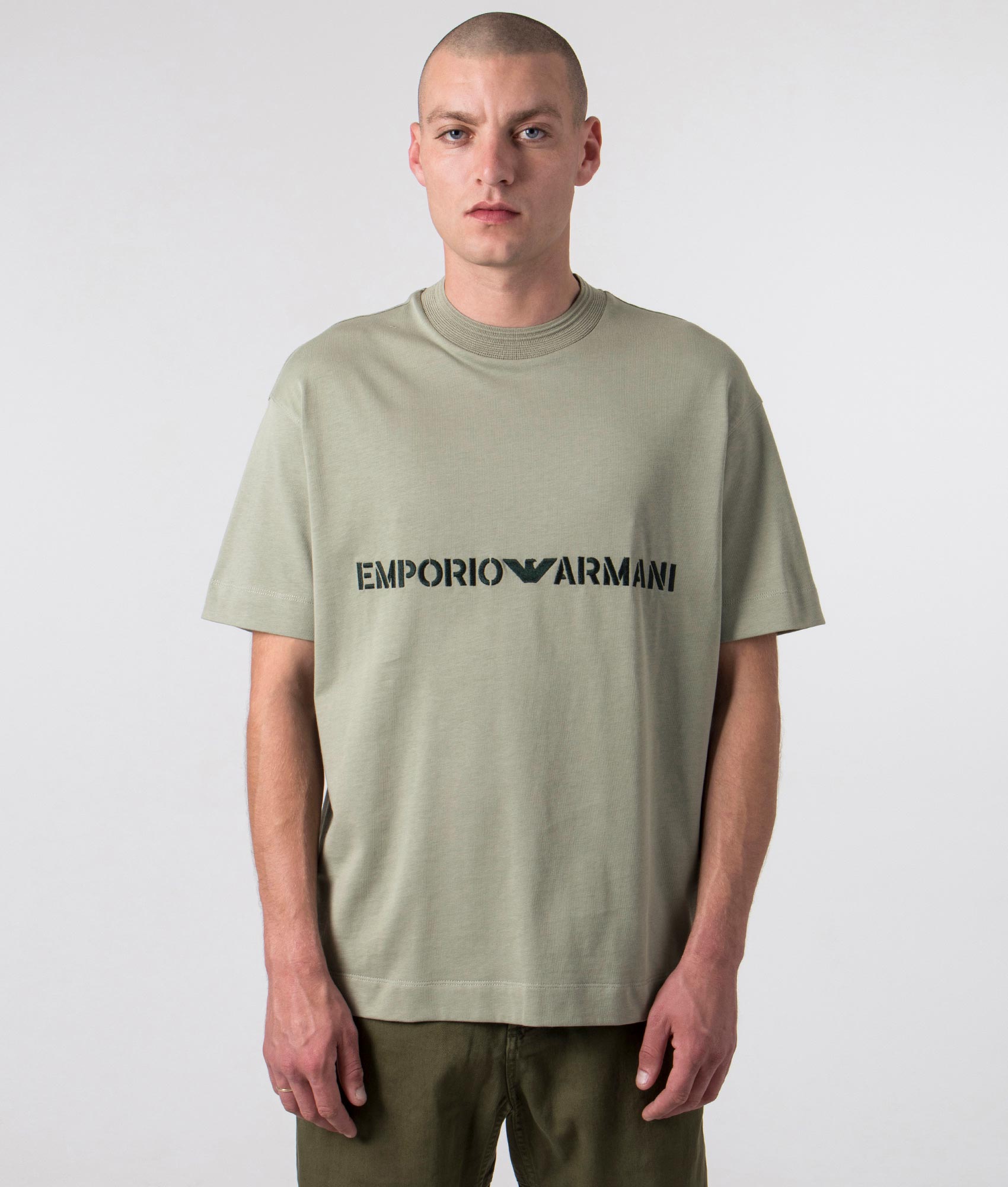 EA7 Emporio Armani Embroidered Logo Series T-Shirt - White