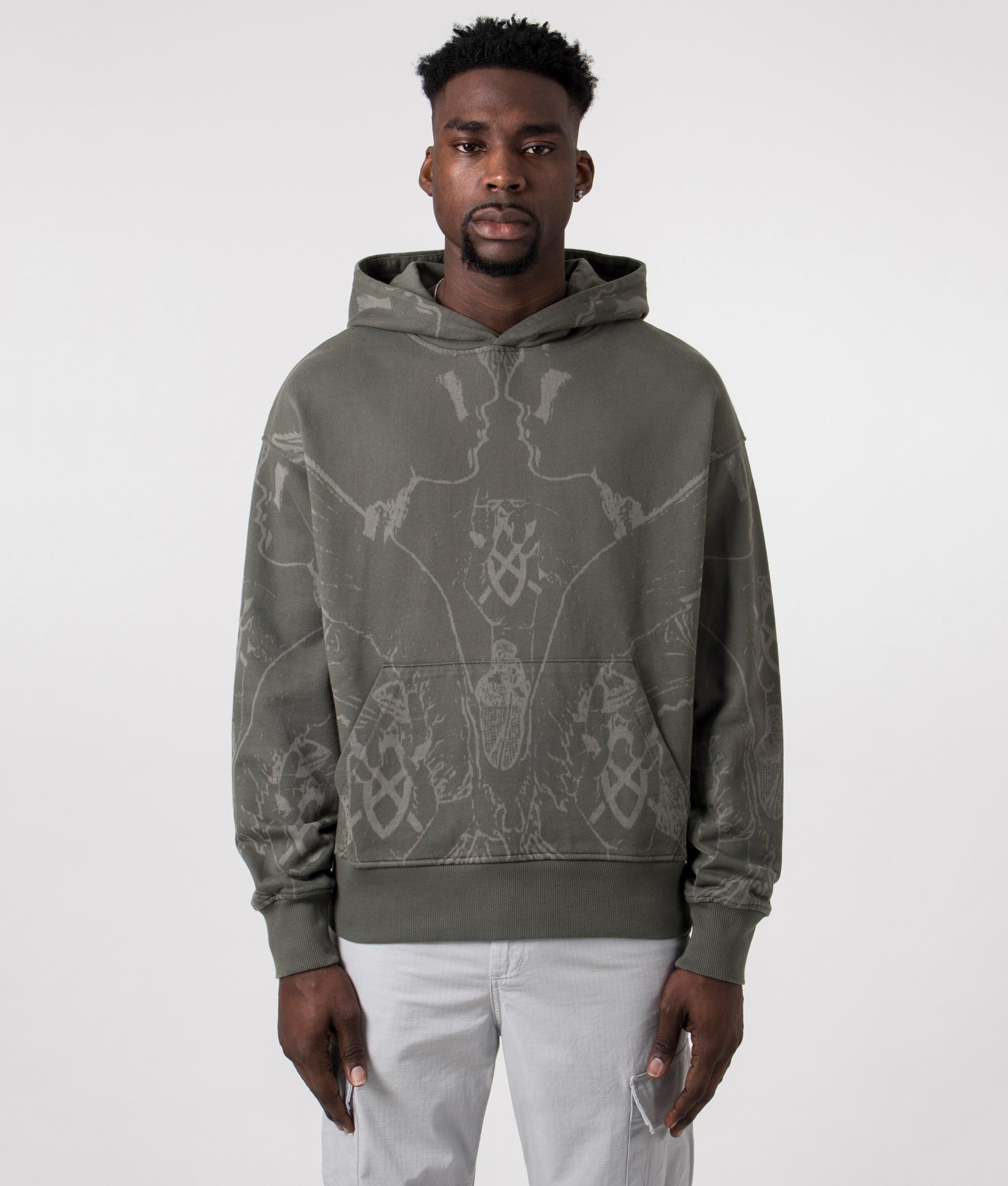 Relaxed Fit Secret Rhythm Hoodie Chimera Green Daily Paper EQVVS