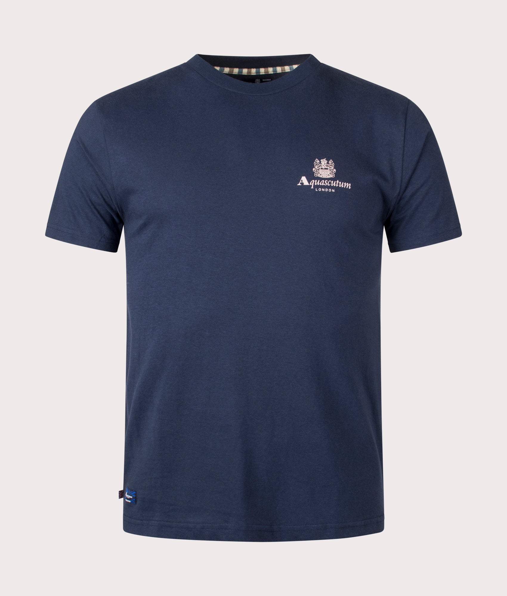 Beach Basic Small Logo T Shirt in navy Aquascutum EQVVS