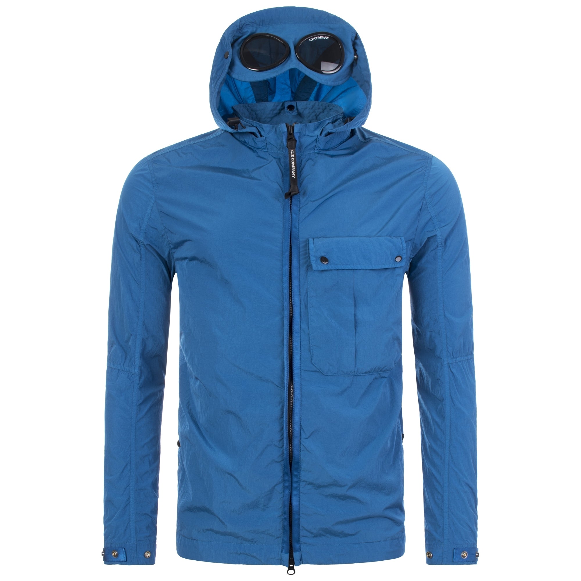 Cp company chrome overshirt blue hotsell