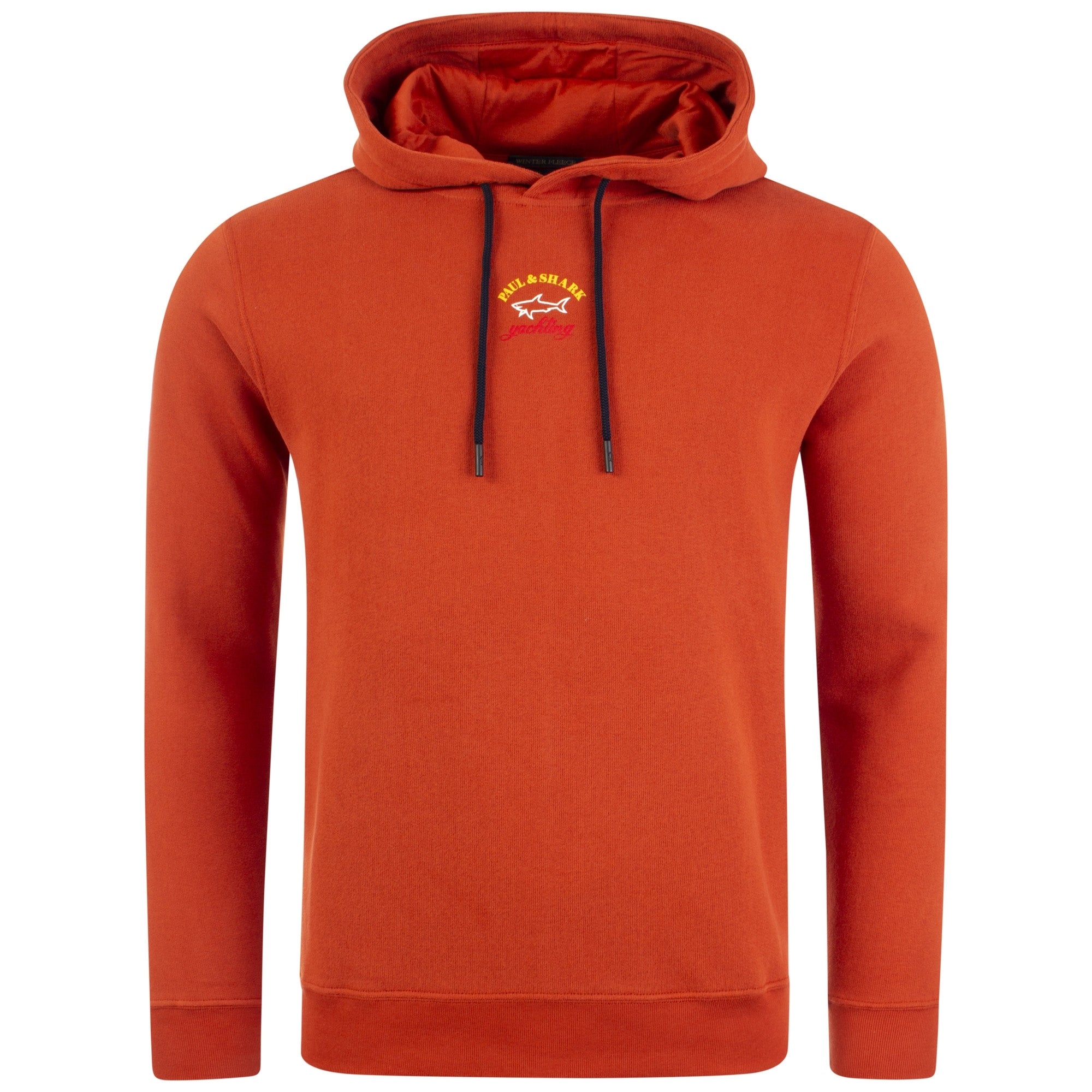 Central Logo Overhead Hoodie Orange Paul Shark EQVVS