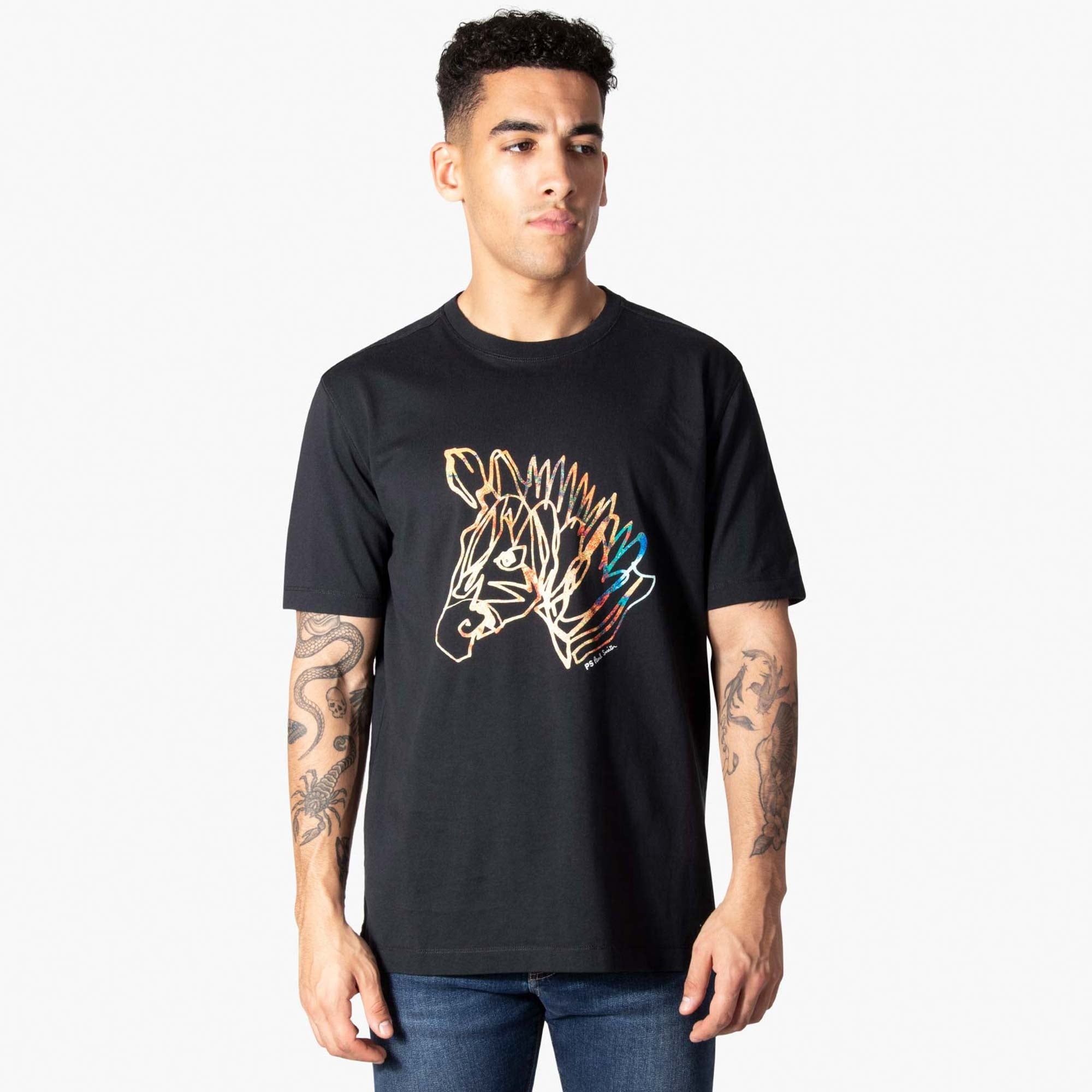 paul smith zebra print t shirt