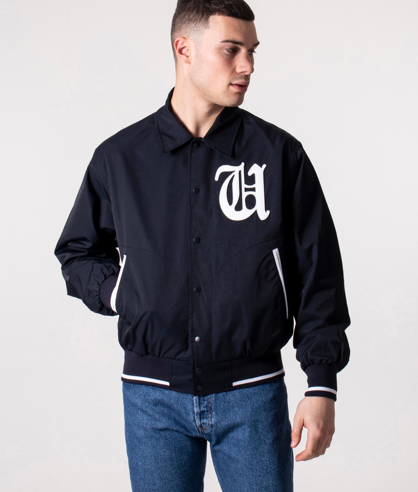 Uniform Bridge Wool Varsity Blouson Jacket