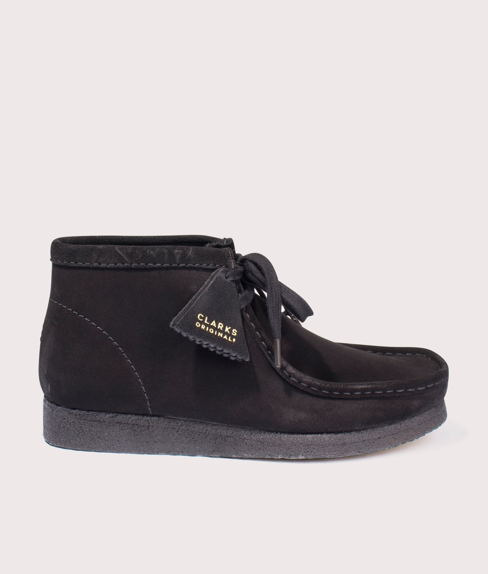 Black sales wallabee boots