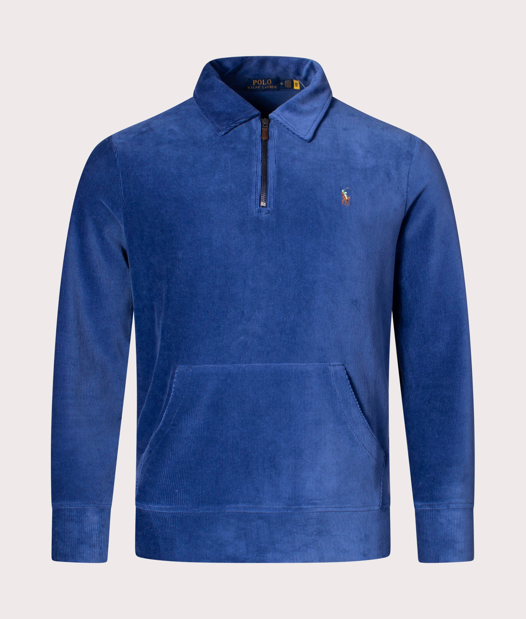Quarter Zip Corduroy Sweatshirt Harrison Blue | Polo Ralph Lauren 