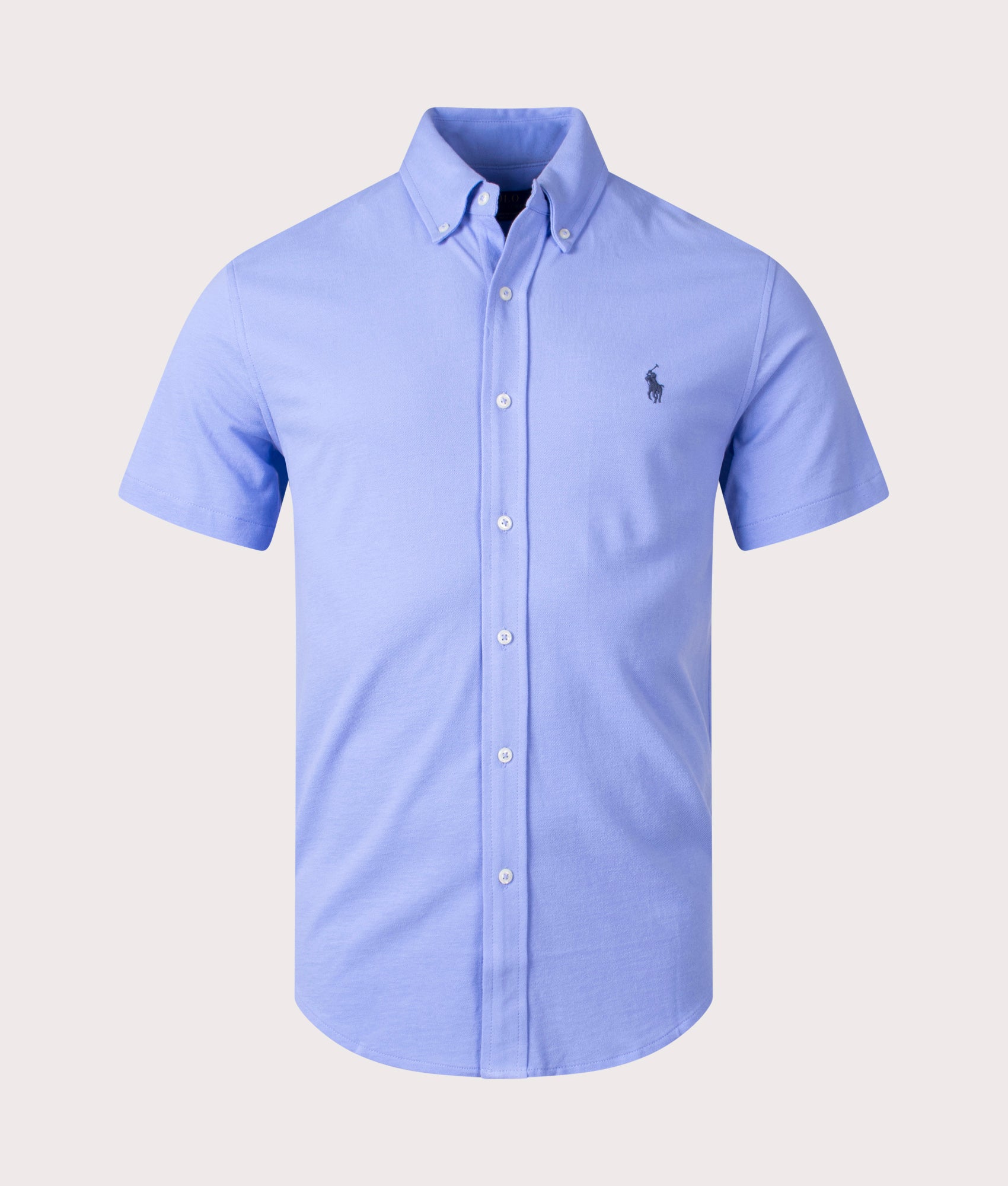 Featherweight Mesh Short Sleeve Shirt Blue, Polo Ralph Lauren