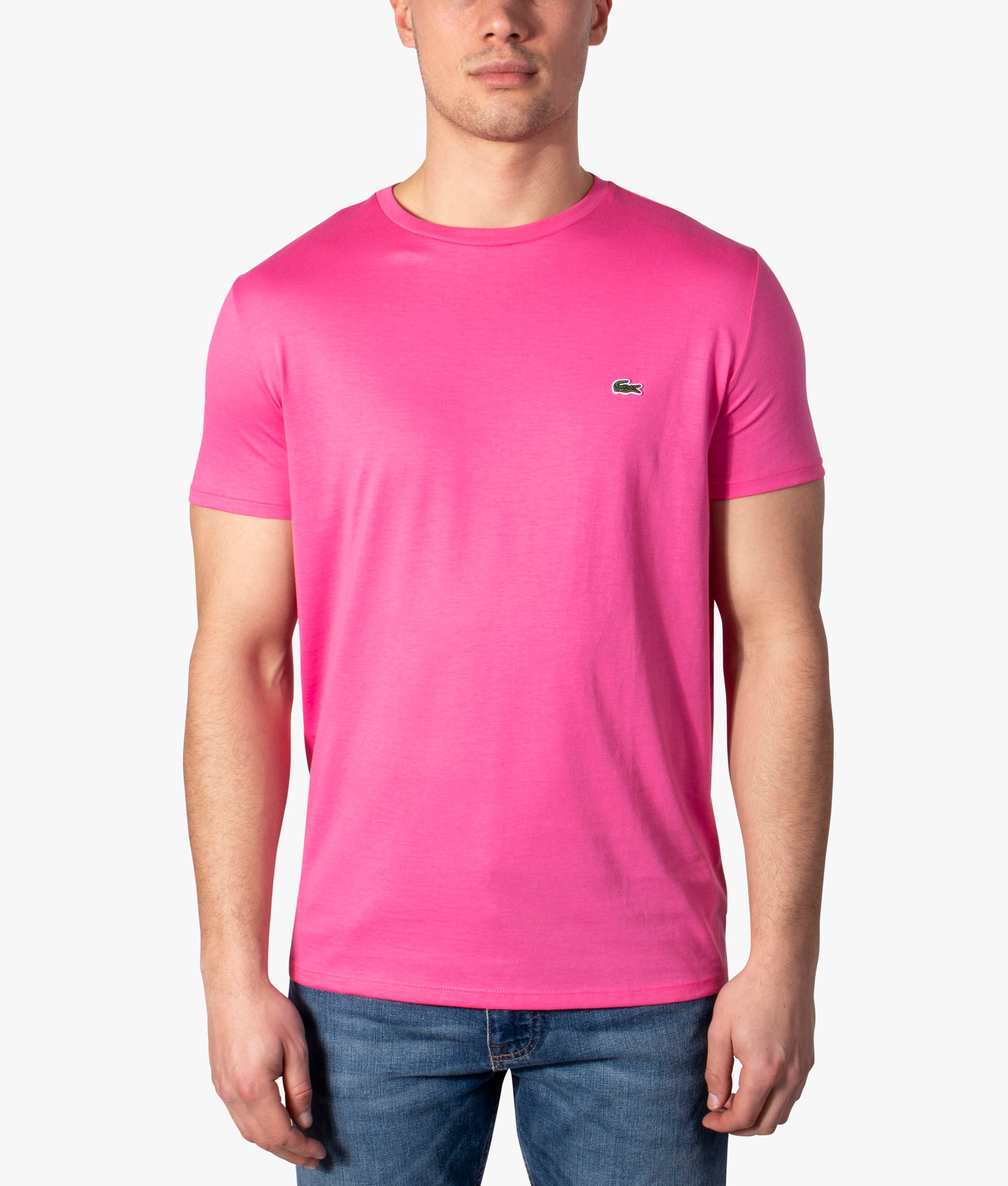 Pima Cotton Croc Logo T-shirt | | EQVVS Lacoste Pink