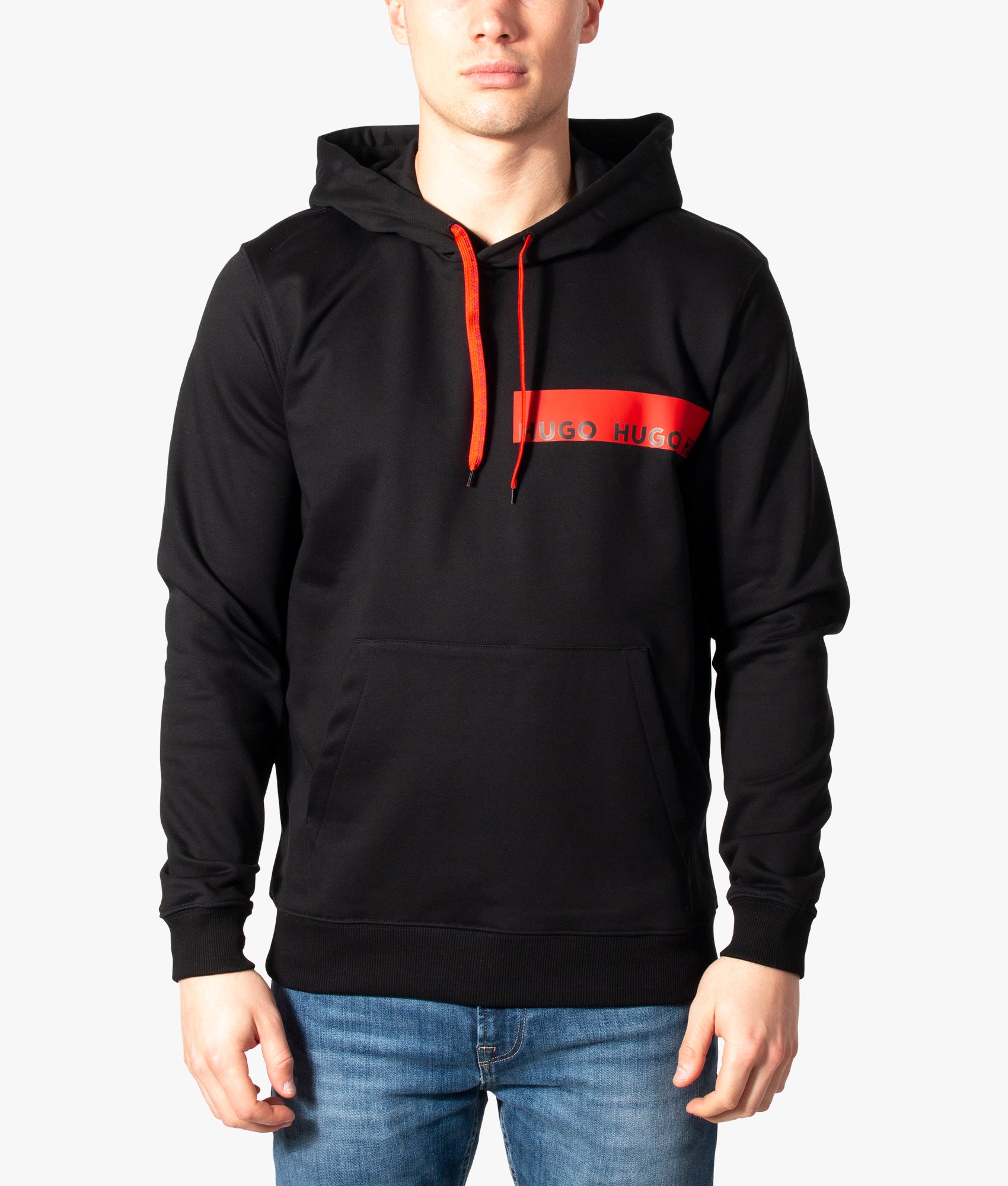 Red hugo deals boss hoodie