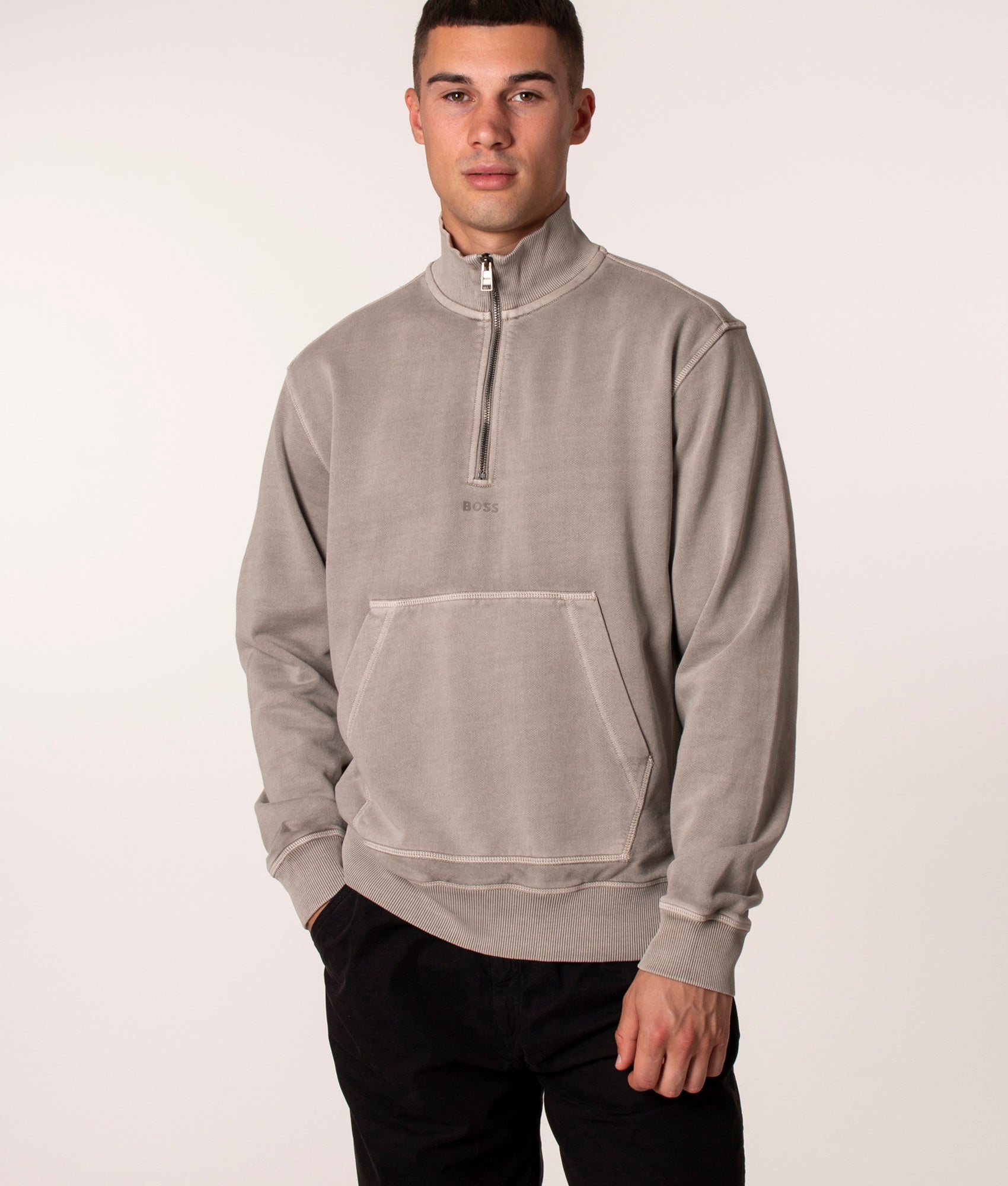 Quarter Zip Sweatshirt, BOSS