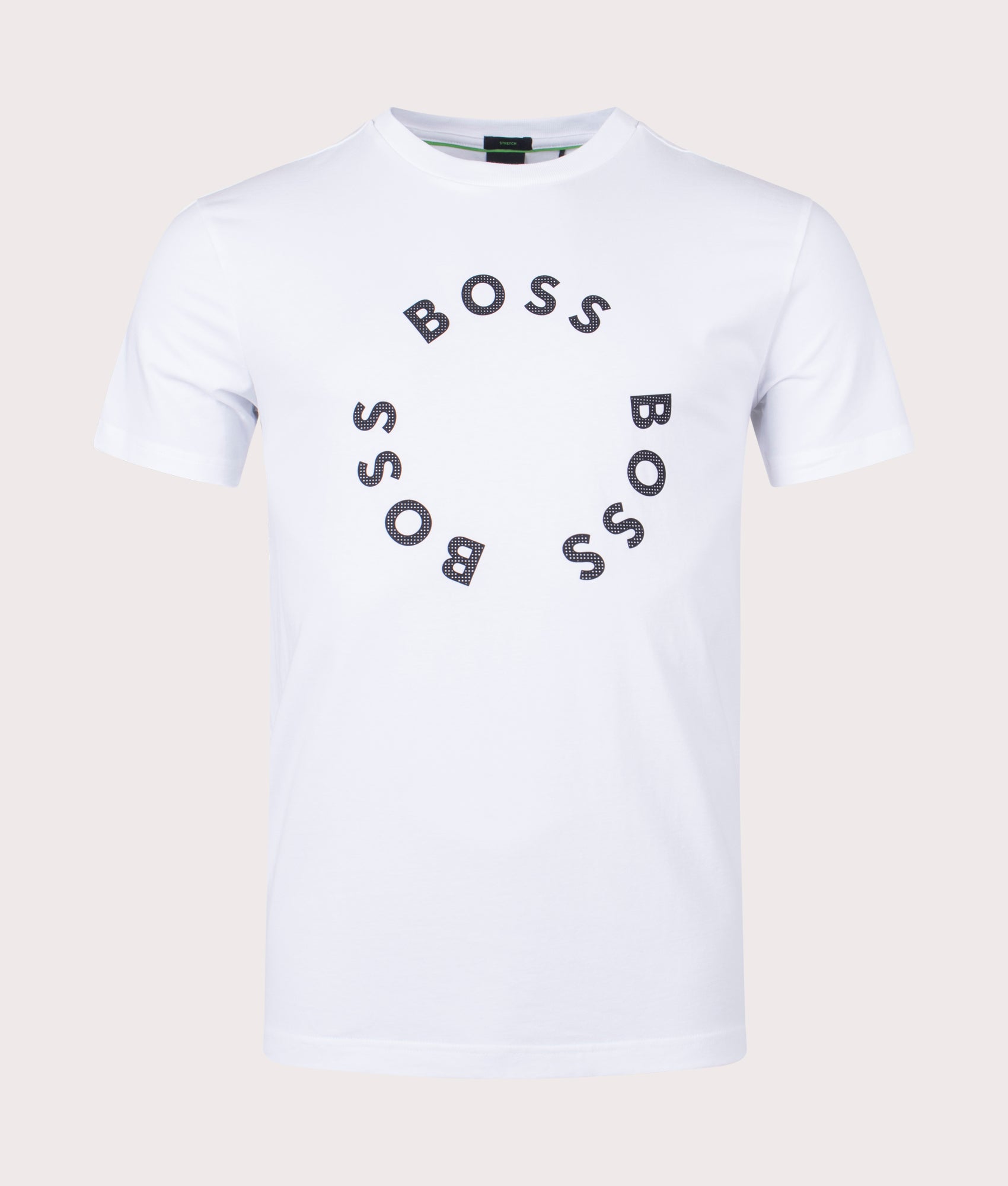 Stretch Cotton Tee 4 T Shirt White BOSS EQVVS