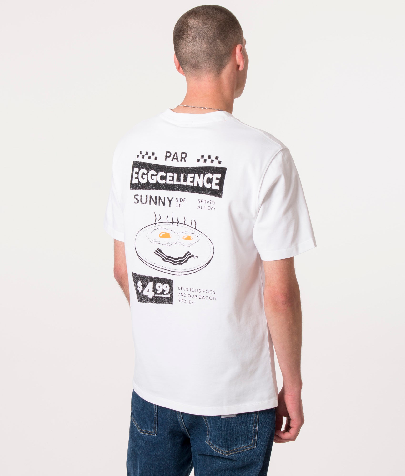 Relaxed Fit Eggcellent T-Shirt White, BOSS