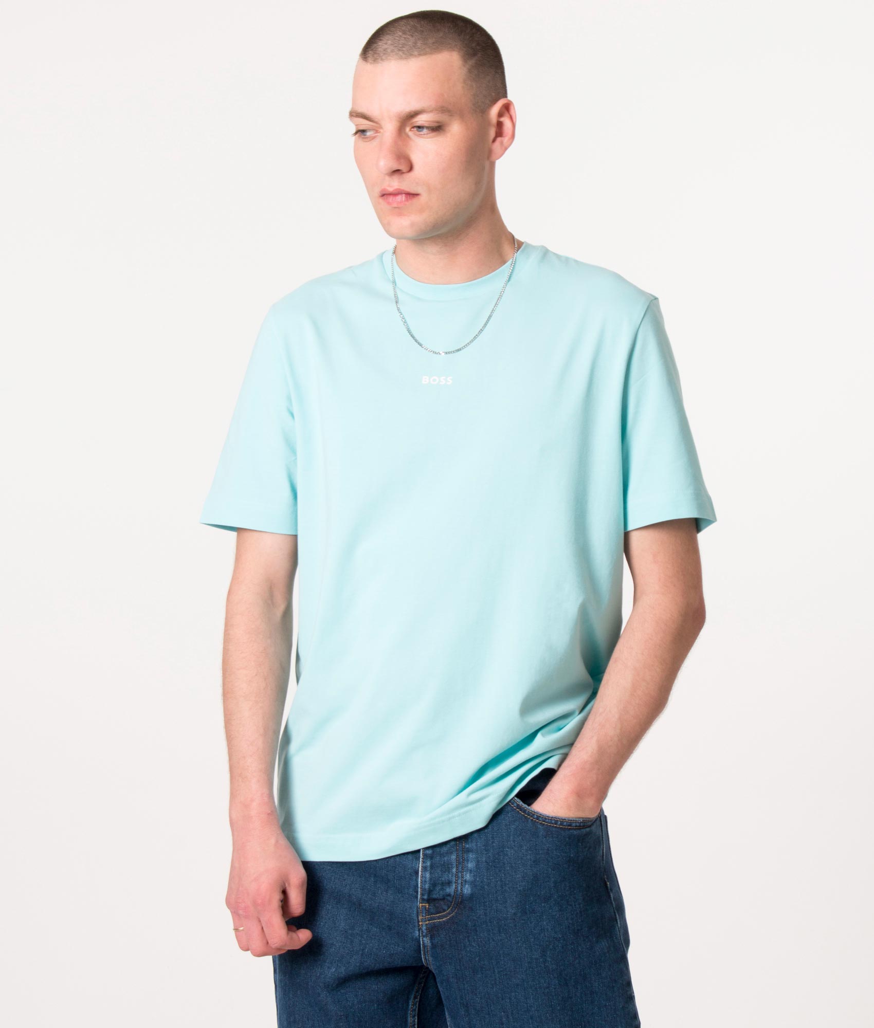 boss blue t shirt