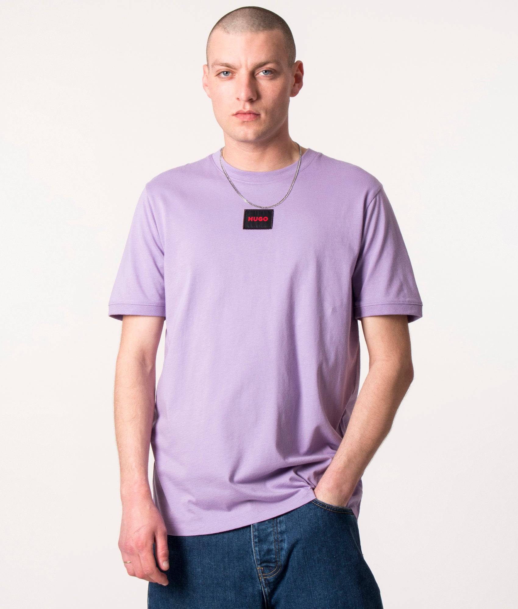 Hugo boss shop purple t shirt