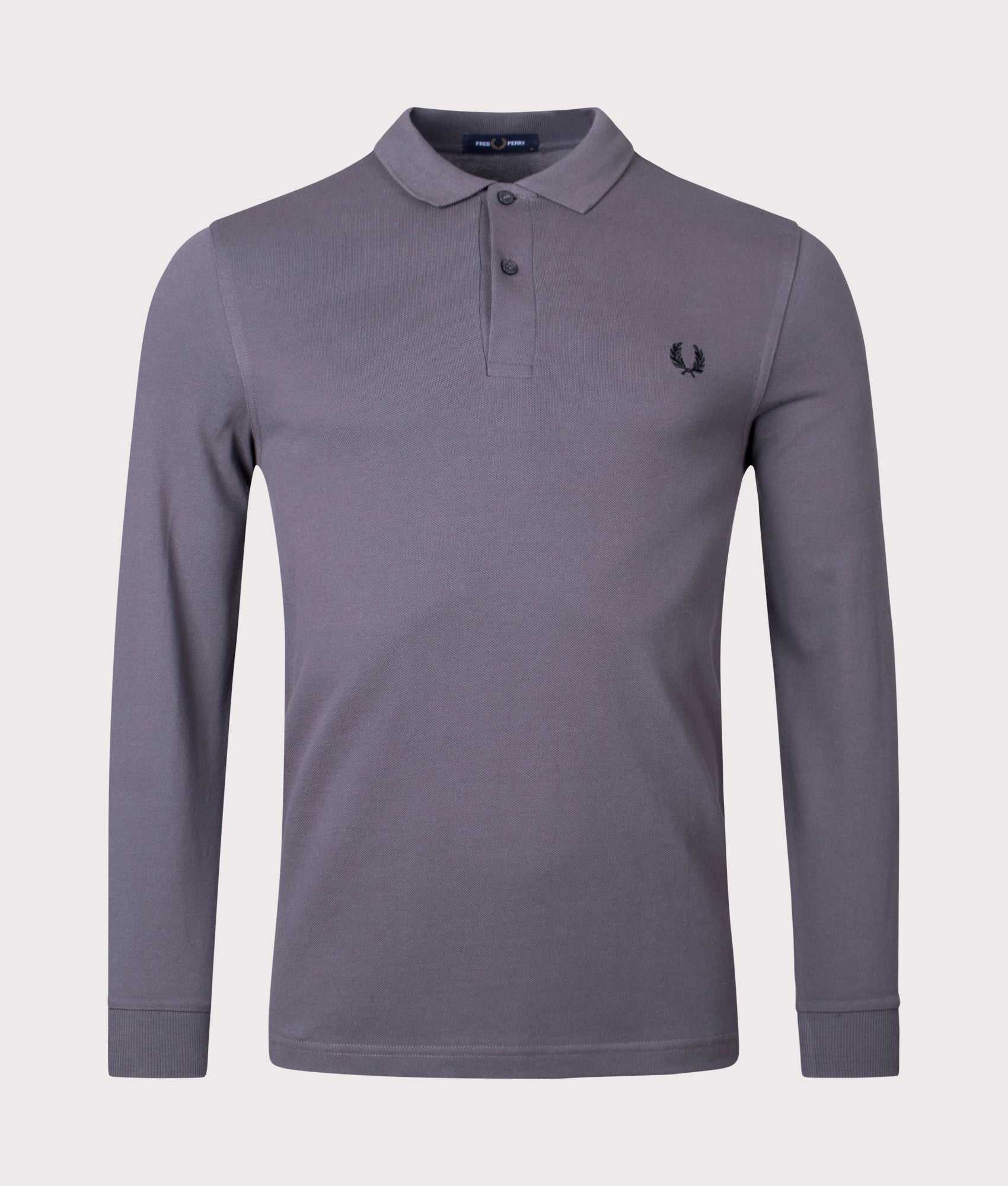 Fred perry long sleeve cheap polo grey