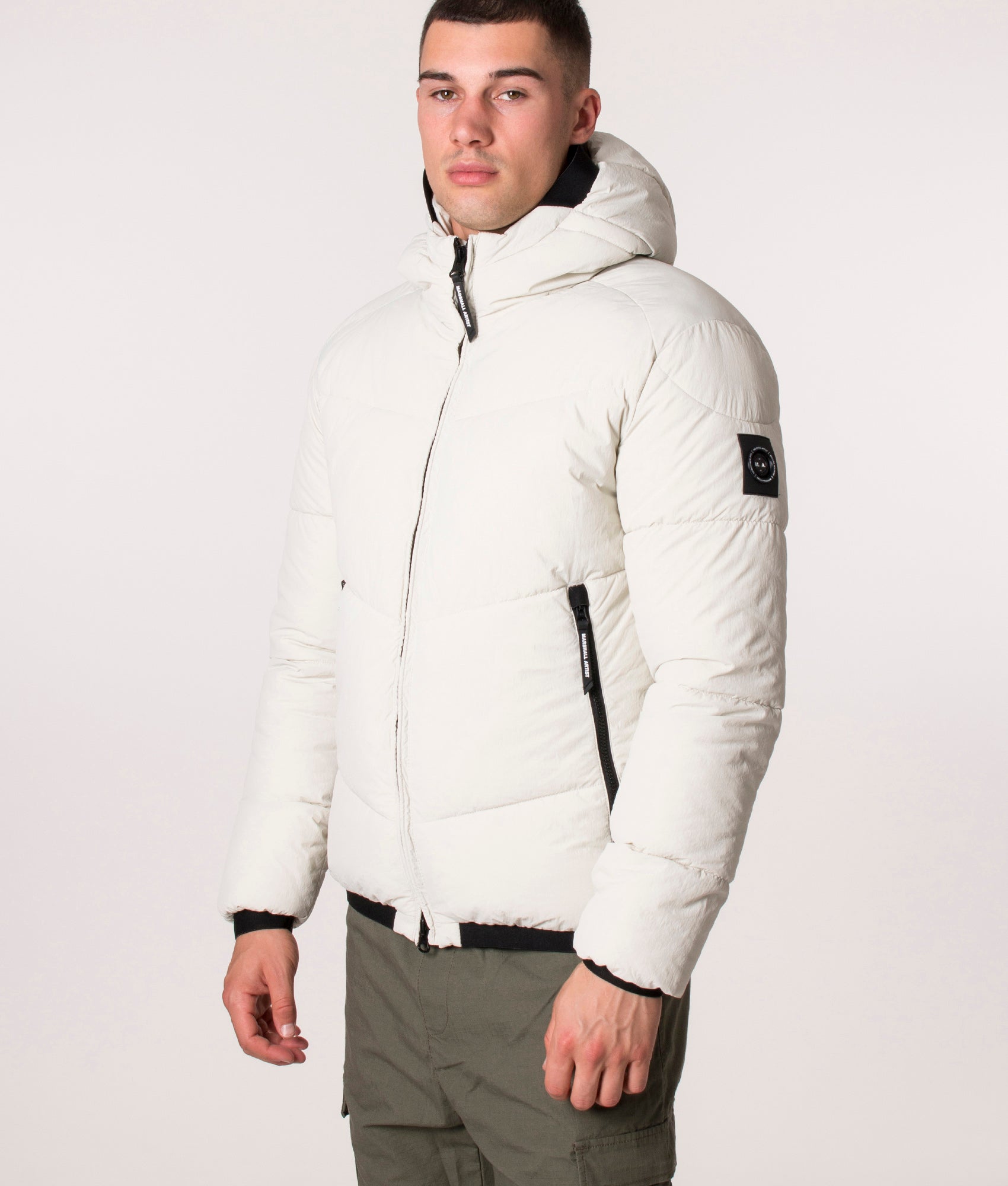 White marshall clearance artist jacket