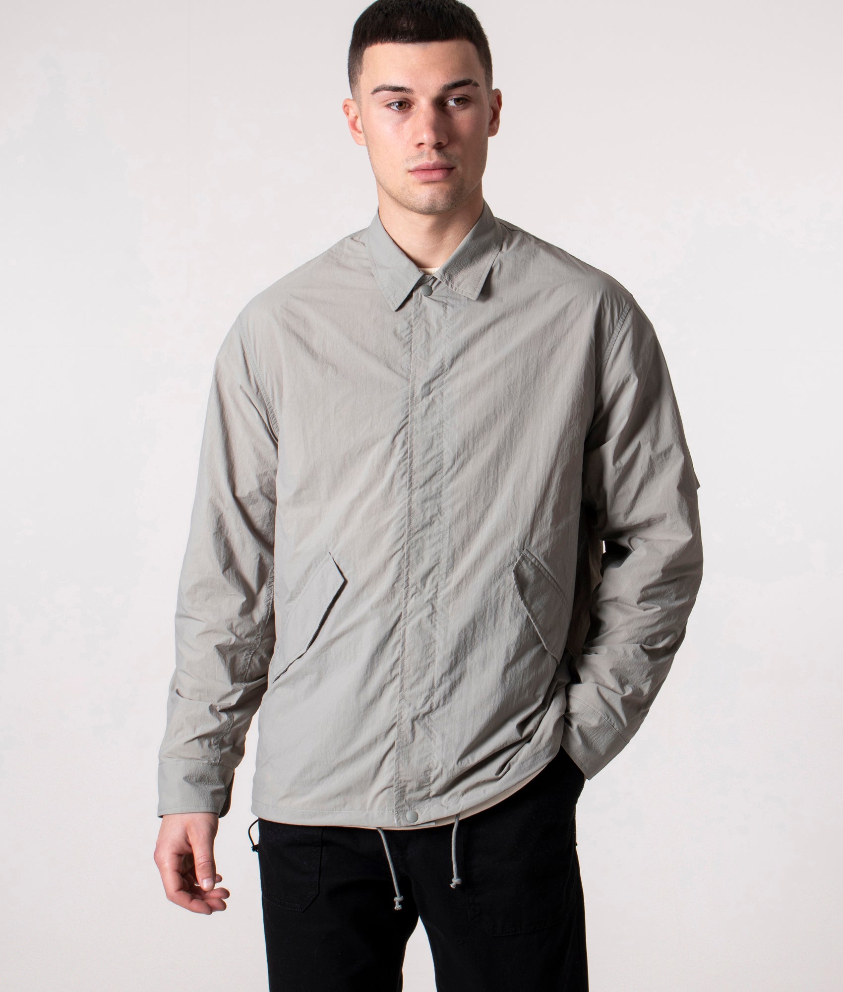 Relaxed Fit Fishtail Overshirt | Uniform Bridge | EQVVS