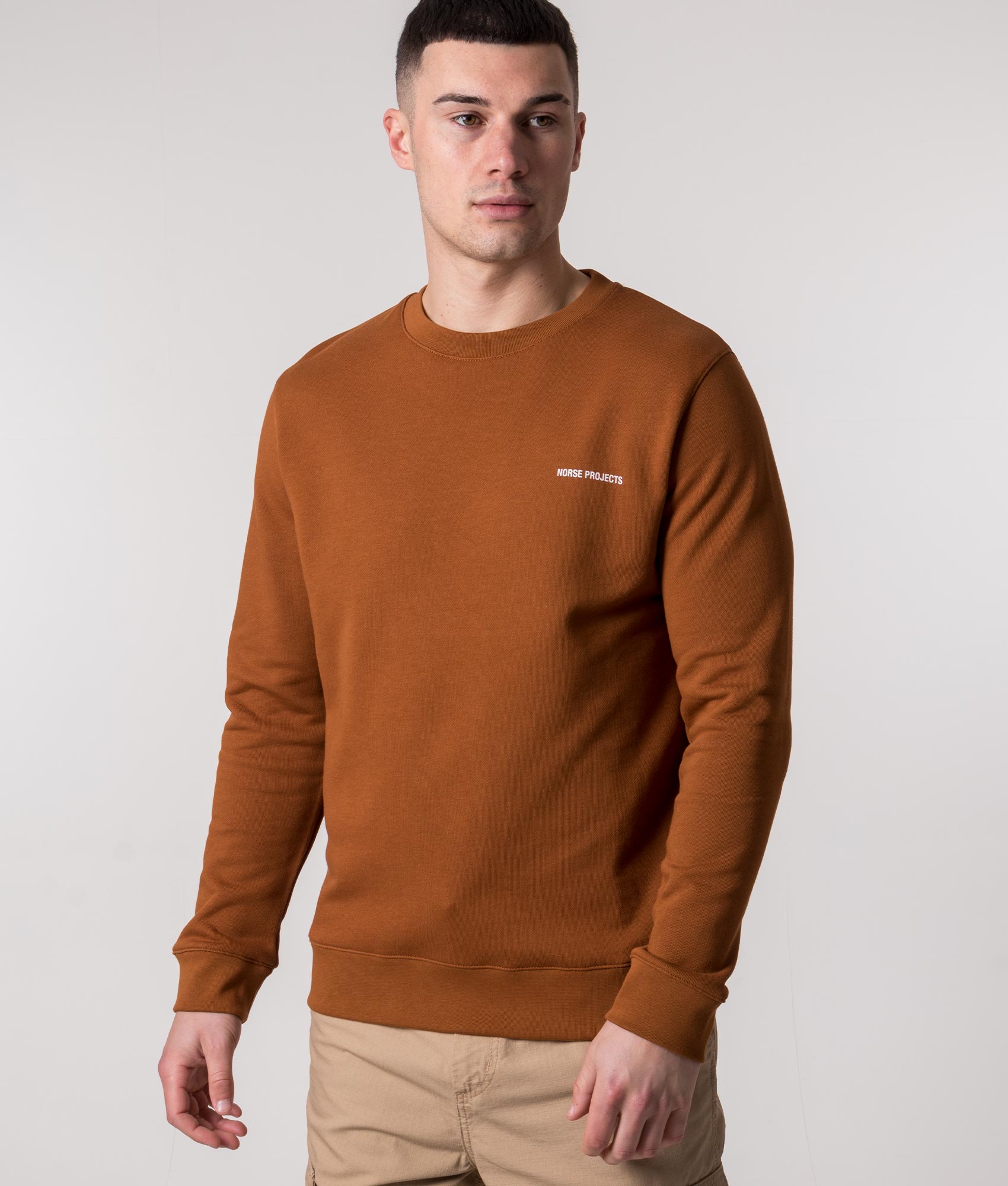 Vagn Logo Sweatshirt Rufous Orange Norse Projects EQVVS