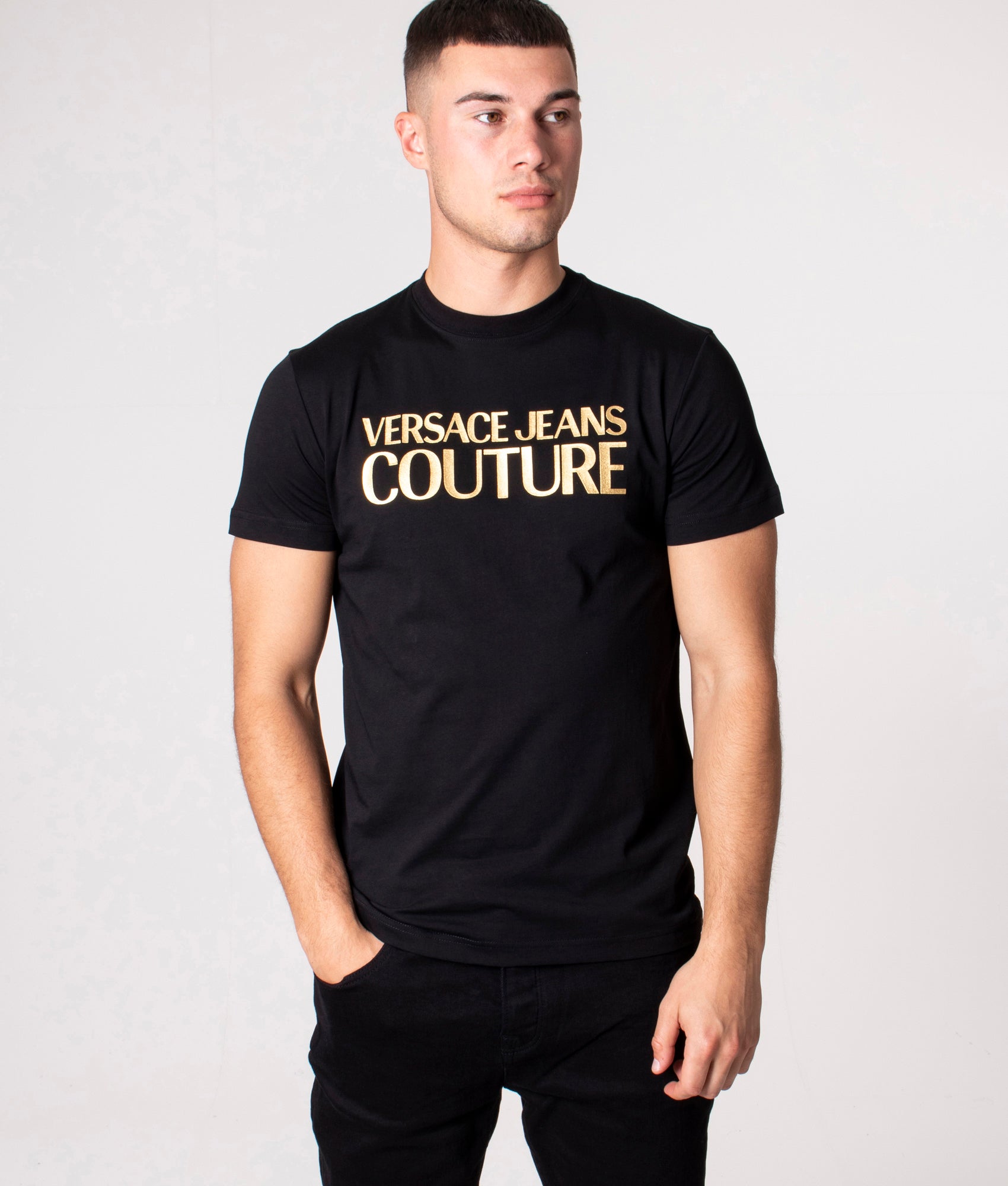 Versace jeans t sales shirt gold