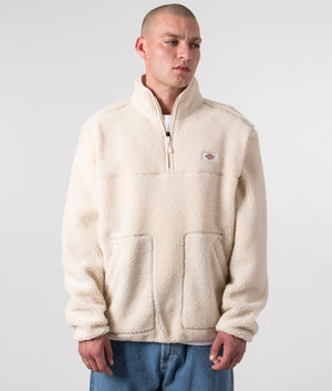 Relaxed-Fit-Quarter-Zip-Mount-Hope-Fleece-Sweatshirt-Whitecap-Gray-Dickies-EQVVS