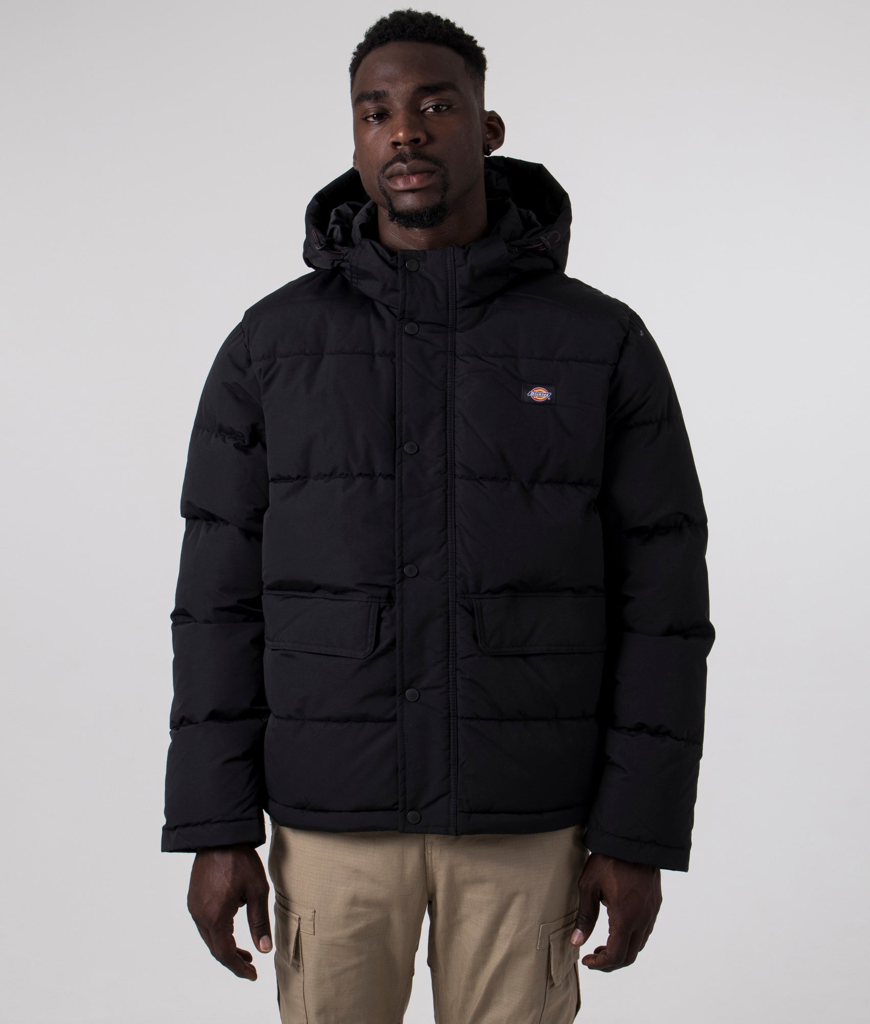 Glacier View Puffer Jacket Black | Dickies | EQVVS