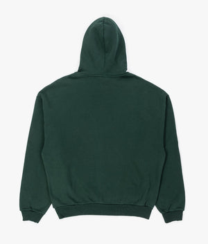 Oversized Uniform Hoodie in Green from MKI MIYUKI ZOKU. Back angle shot at EQVVS.