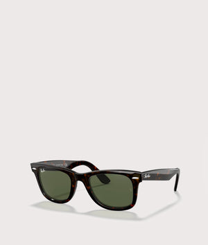 Original Wayfarer Sunglasses Tortoise/Green Lens | Ray-Ban | EQVVS