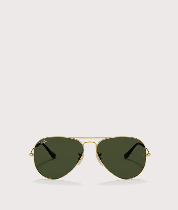 Aviator Metal Sunglasses Arista Gold Green Lens Ray Ban EQVVS