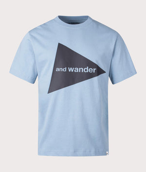 and wander Logo T-Shirt in Light Blue. EQVVS Shot.