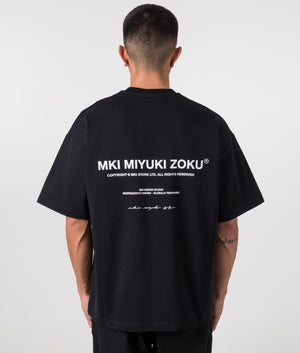 MKI Miyuki Zoku Design T-Shirt in Black. Shot at EQVVS. Back Shot. 