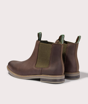 Barbour Farsley Chelsea Boots in Choco Brown, for men. EQVVS Back Shot