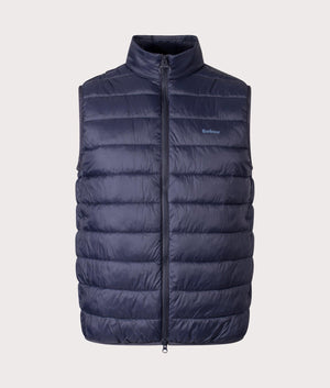 Barbour Bretby Puffer Gilet in Navy for men at EQVVS Front Shot