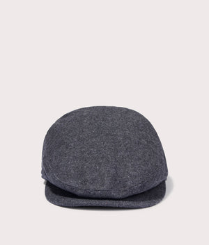 Barbour Lifestylle Barlow Flat Cap in Grey Herringbone. EQVVS Front Shot