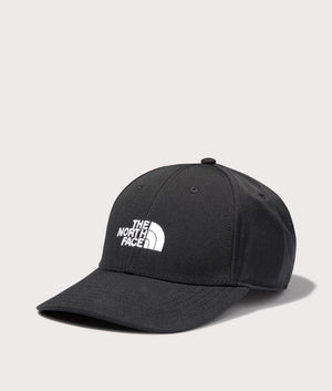 The North Face Recycled 66 Classic Hat in Black at EQVVS. Angle Shot.