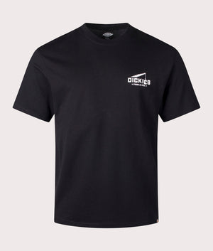 Industrial Zone T-Shirt by Dickies in black. Shot at EQVVS. Front image.