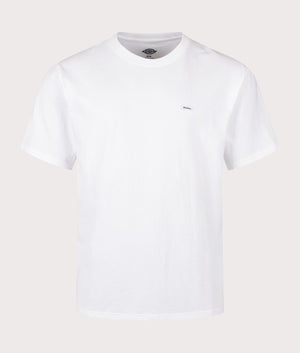 Dickies Unionville T-Shirt in White. Shot at EQVVS. Front shot. 