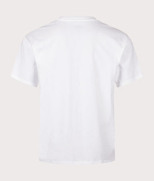 Dickies Unionville T-Shirt in White. Shot at EQVVS.  Reverse image. 