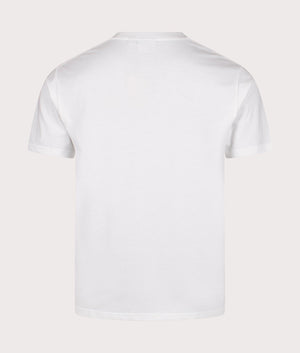 Gramicci One Point Logo Tee in White at EQVVS menswear. Back shot. 