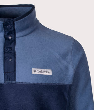 Columbia, Steens Mountain Half Snap II, Collegiate Navy, EQVVS Menswear, detailed shot photo